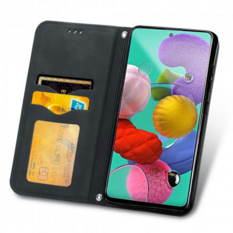 Puhelinkuoret Samsung Galaxy A51 Kotelot Flip Faux Leather Vintage