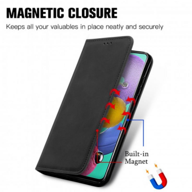 Puhelinkuoret Samsung Galaxy A51 Kotelot Flip Faux Leather Vintage