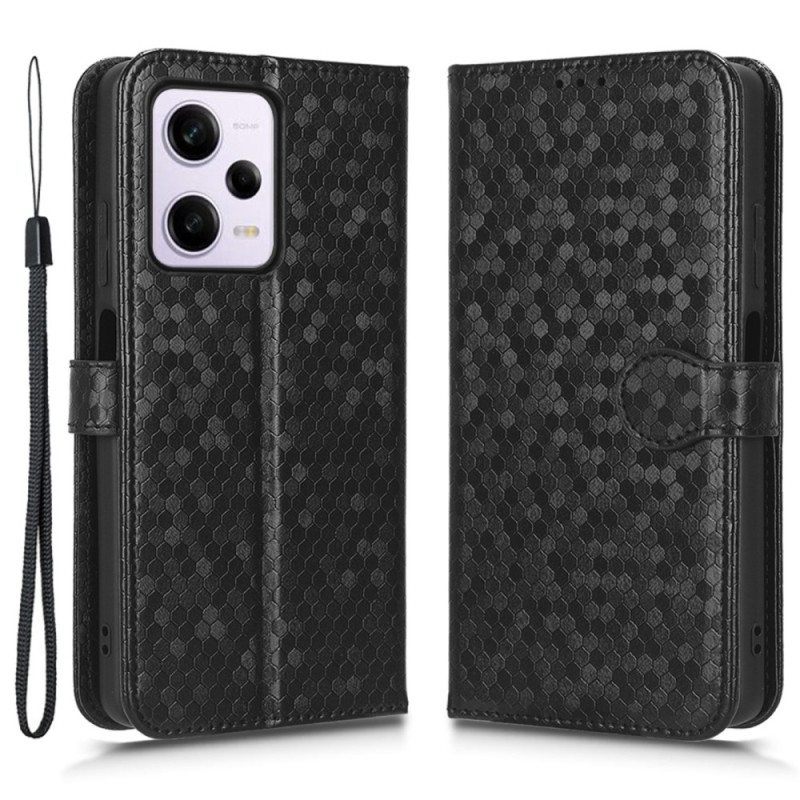 Kotelot Xiaomi Redmi Note 12 Pro Suojaketju Kuori 3d-kuviohihna