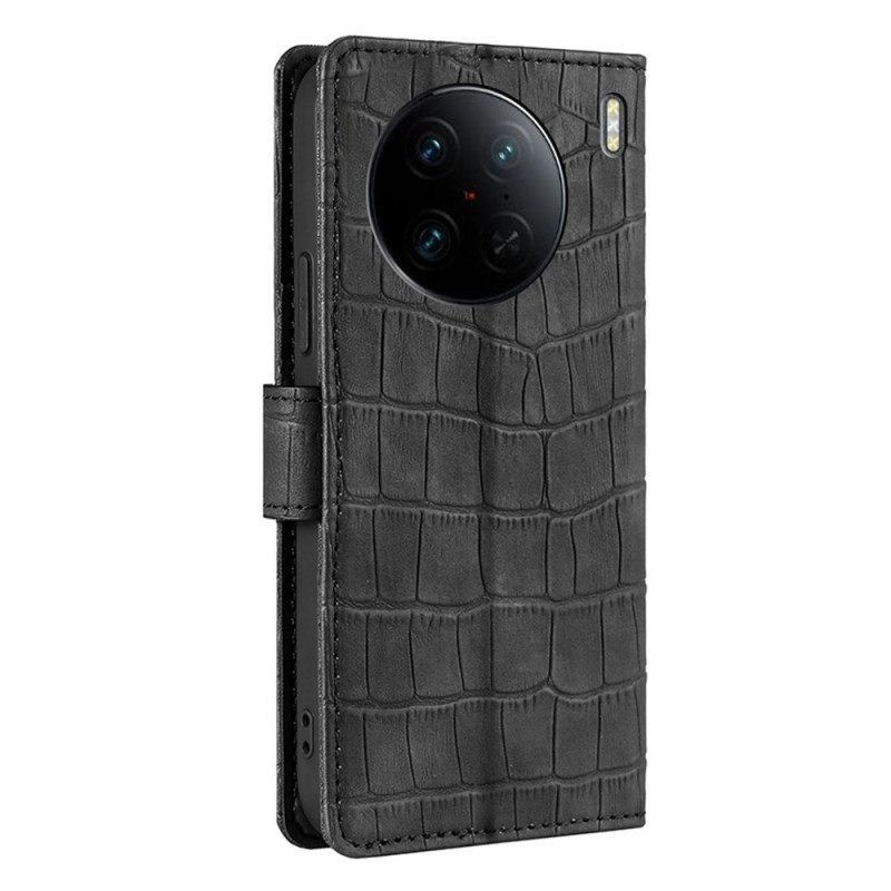 Nahkakotelo Vivo X90 Pro Krokotiili