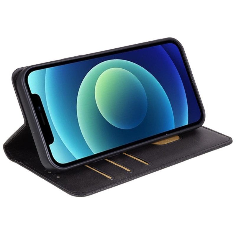 Puhelinkuoret iPhone 15 Plus Kotelot Flip Klassinen Nahkaefekti