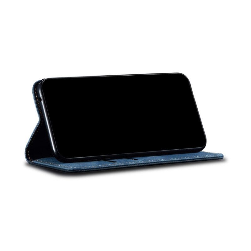 Puhelinkuoret Xiaomi 12 Pro Kotelot Flip Denim Kangas